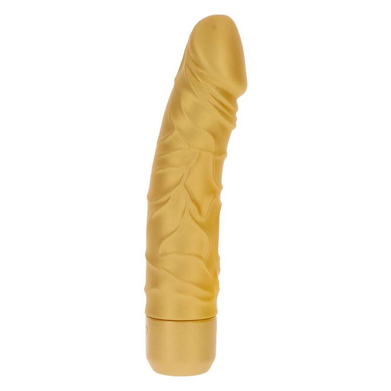 Dildo Realistico Vibrante Get Real Gold Dicker — Oro