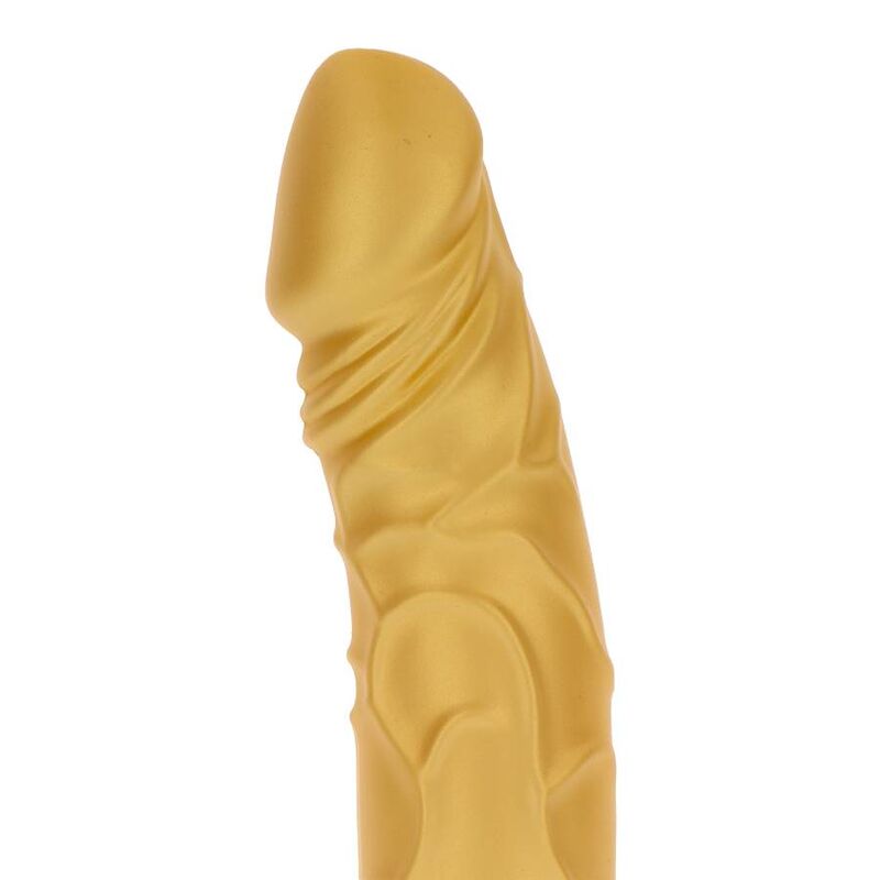 Dildo Realistico Vibrante Get Real Gold Dicker — Oro