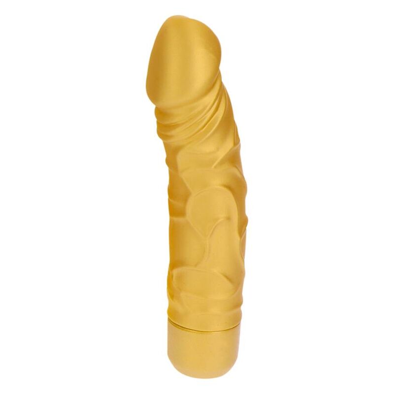 Dildo Realistico Vibrante Get Real Gold Dicker — Oro