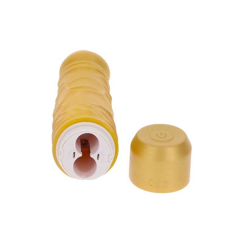 Dildo Realistico Vibrante Get Real Gold Dicker — Oro