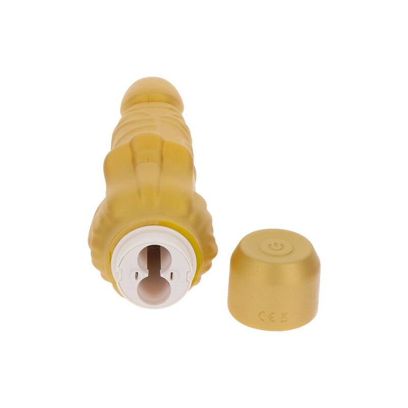 Dildo Realistico Vibrante Get Real Gold Dicker — Oro