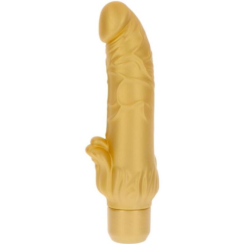 Dildo Realistico Vibrante Get Real Gold Dicker — Oro