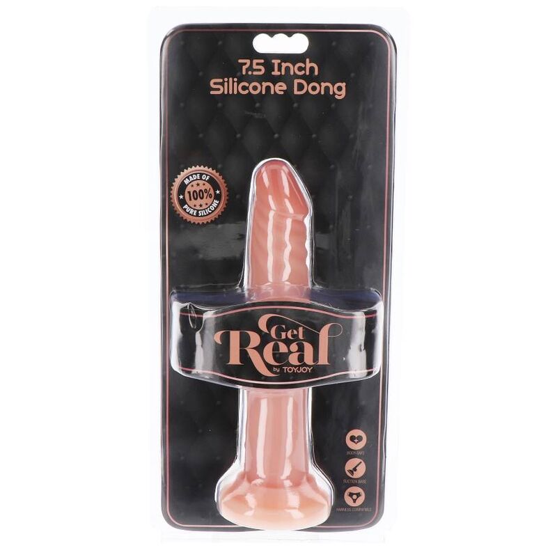 Dildo Realistico con Ventosa Get Real Dong — Silicone 19 cm