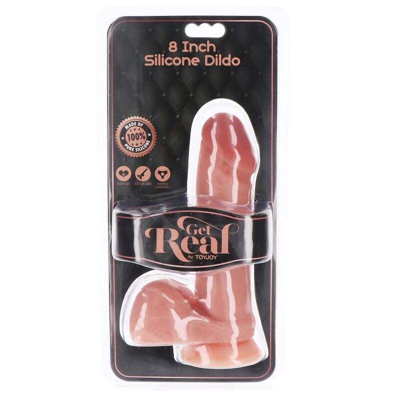 Dildo Realistico con Ventosa Get Real — Silicone, 20,5 cm