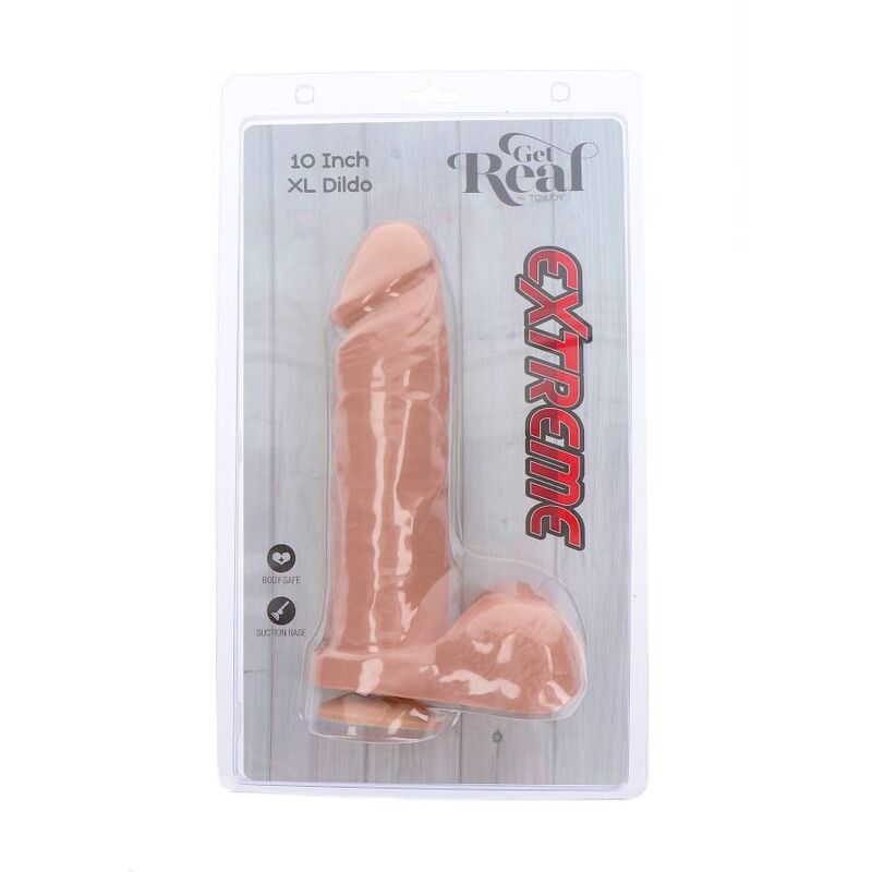 Dildo Realistico XL Get Real Extreme — Base Ventosa, 25 cm
