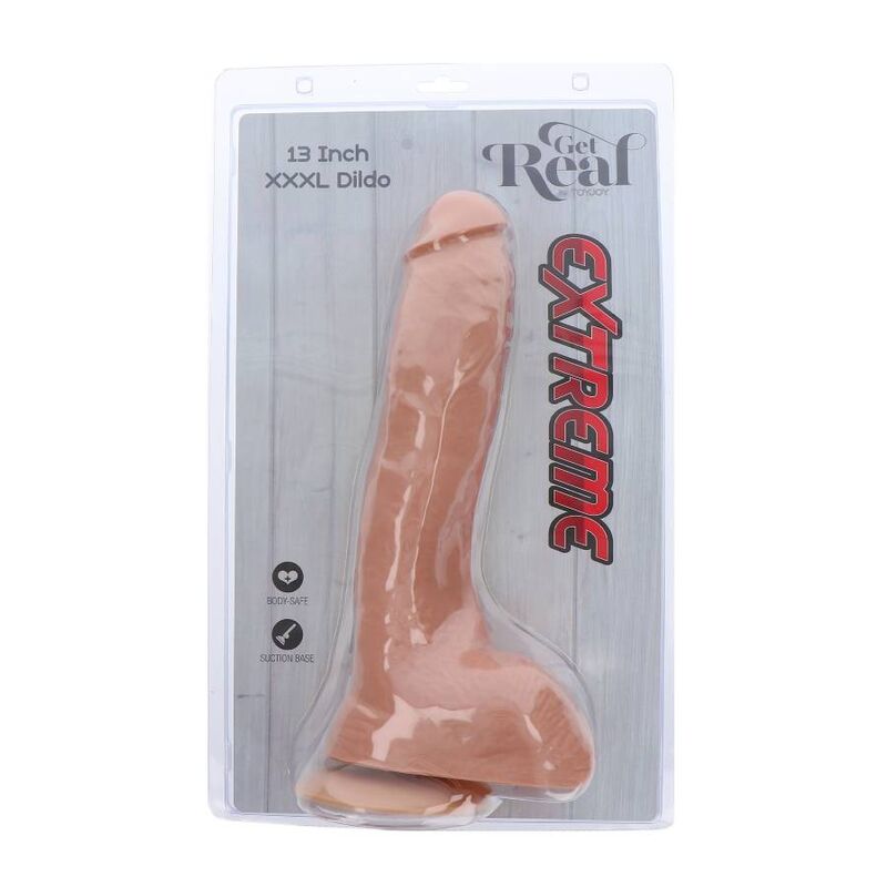 Dildo Realistico XXXL Get Real Extreme — 34 cm, Ventosa