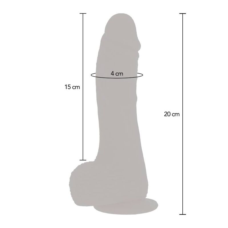 Dildo Realistico Vibrante Rotante Get Real Naked — Ventosa