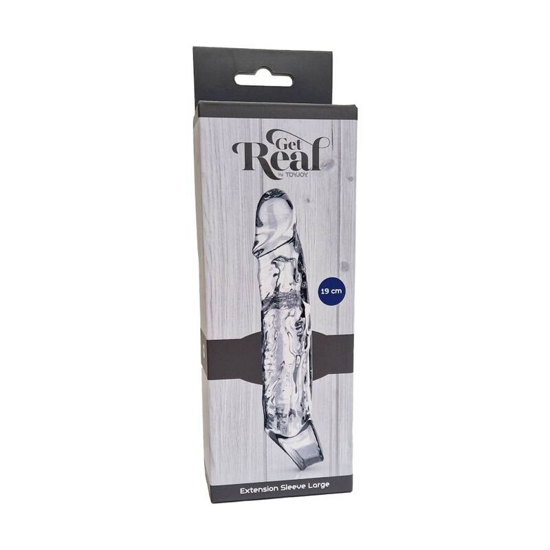 Guaina Fallica Get Real — TPE Trasparente, 19 cm