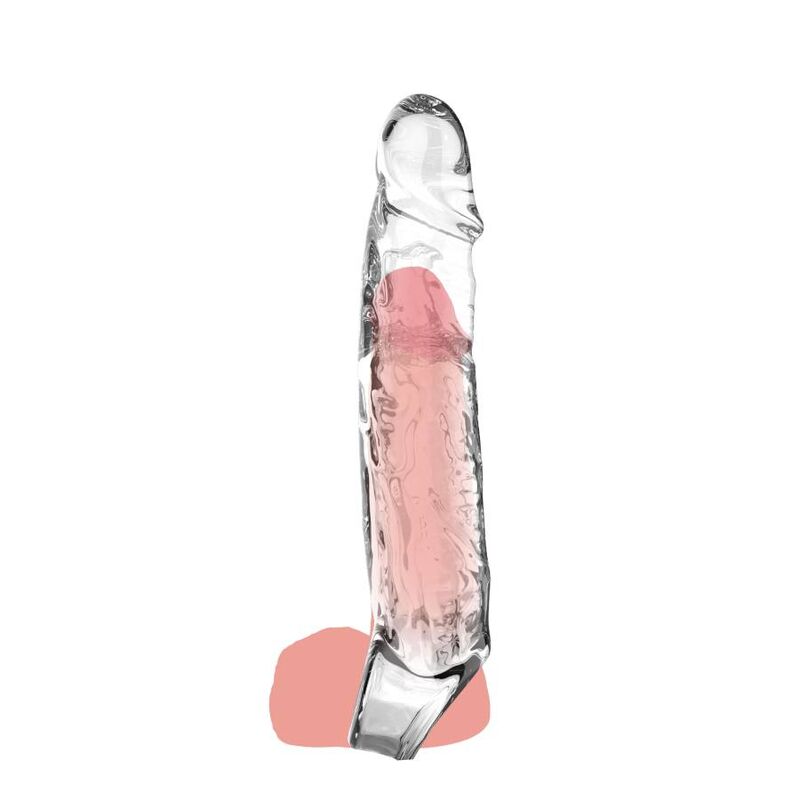 Guaina Fallica Get Real — TPE Trasparente, 19 cm