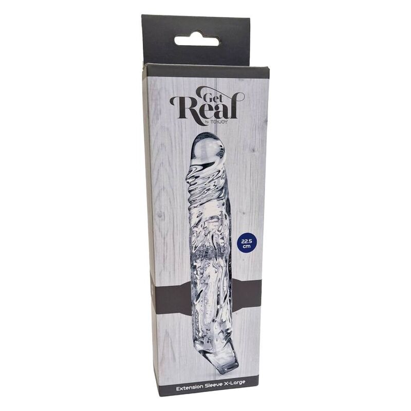Guaina Fallica Estensione XL Get Real — TPE Trasparente