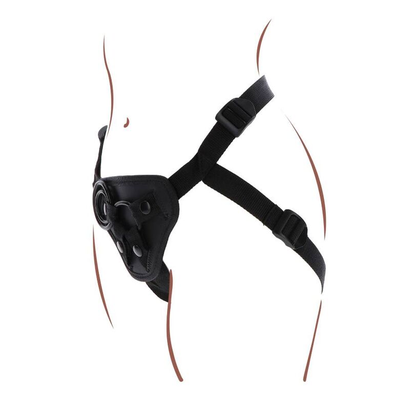 Imbracatura Strapless Get Real — 3 Anelli Silicone, Nera