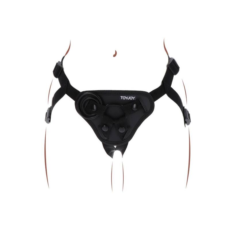 Imbracatura Strapless Get Real — 3 Anelli Silicone, Nera
