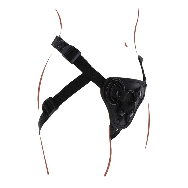 Imbracatura Strapless Get Real — 3 Anelli Silicone, Nera