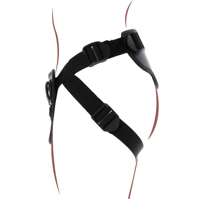 Imbracatura Strapless Get Real Deluxe — 3 Anelli Silicone, Nera