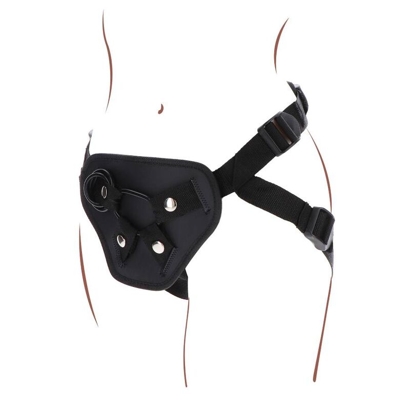 Imbracatura Strapless Get Real Deluxe — 3 Anelli Silicone, Nera