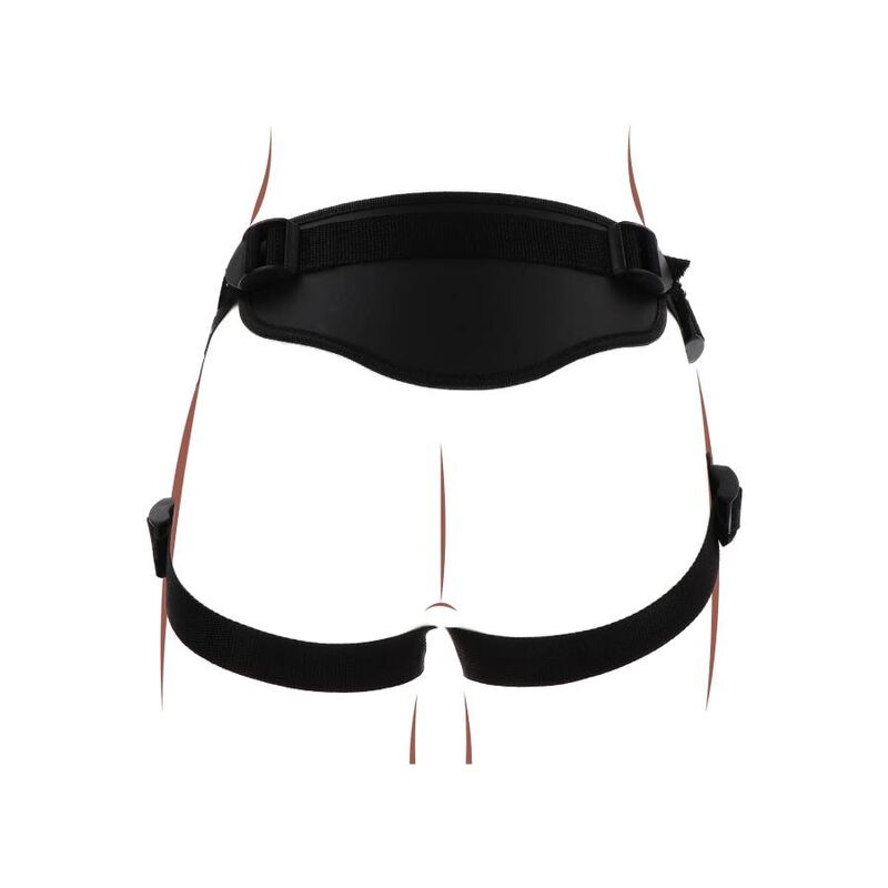 Imbracatura Strapless Get Real Deluxe — 3 Anelli Silicone, Nera