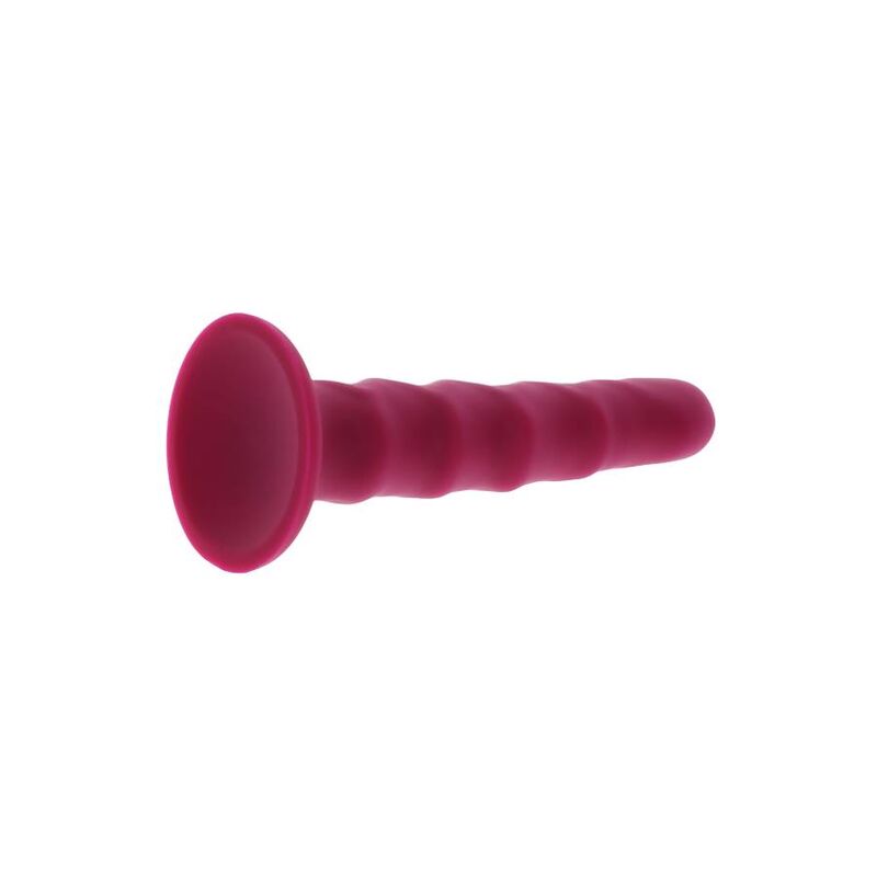 Dildo Realistico a Coste Get Real Dong — Silicone, 12 cm Rosso