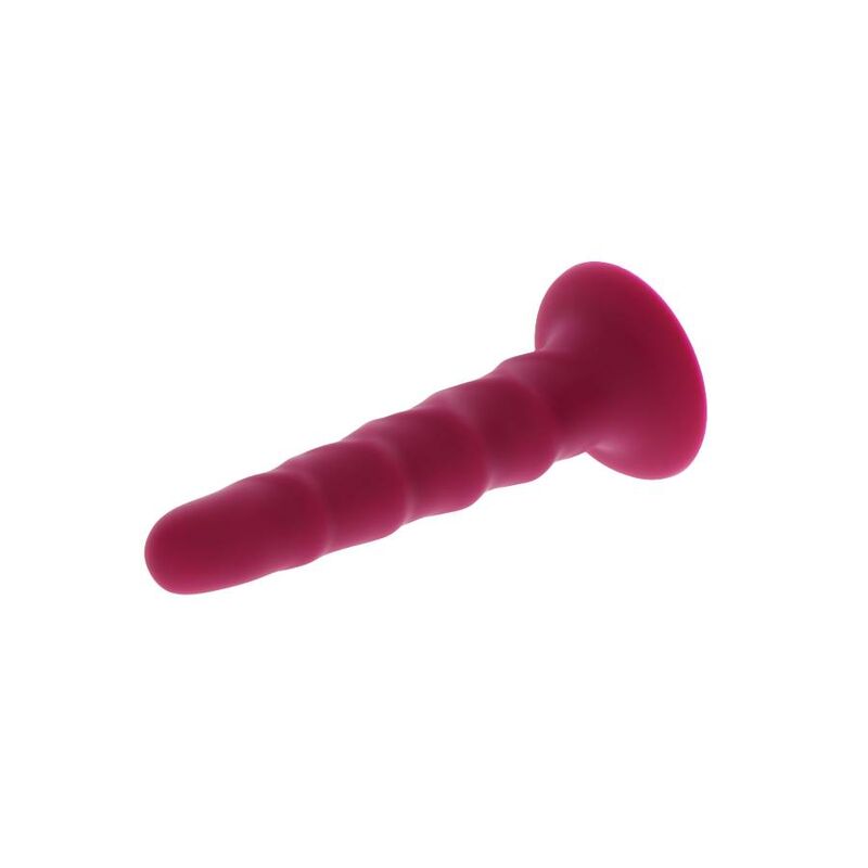 Dildo Realistico a Coste Get Real Dong — Silicone, 12 cm Rosso