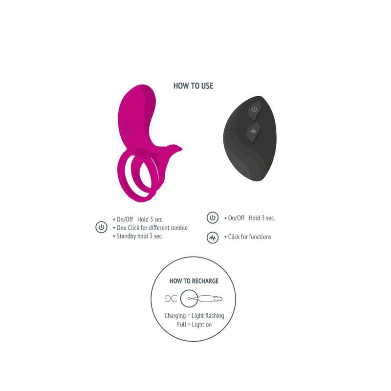 Anello Fallico Vibrante Xocoon — Stimolatore di Coppia Fucsia