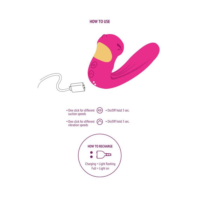 Vibratore Rabbit Xocoon Celestial Love Vibe — Fucsia