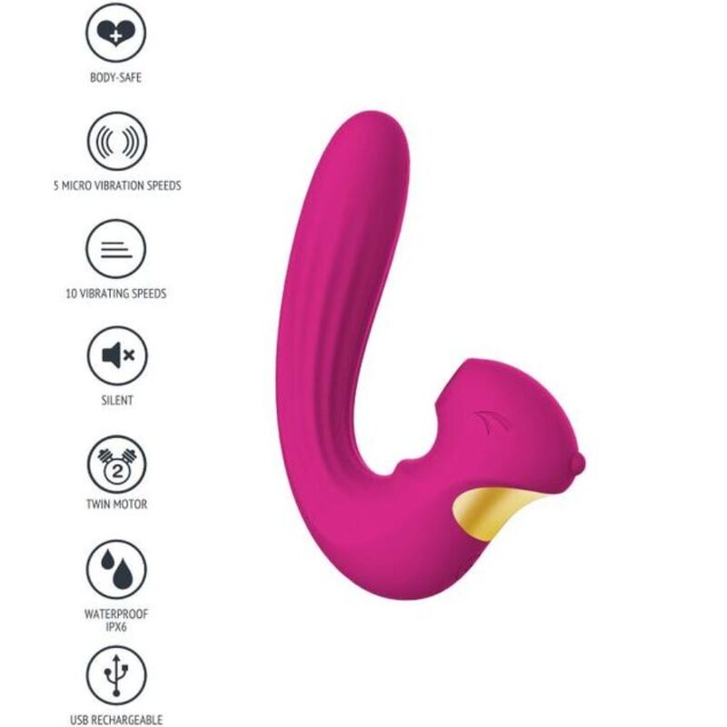 Vibratore Rabbit Xocoon Celestial Love Vibe — Fucsia
