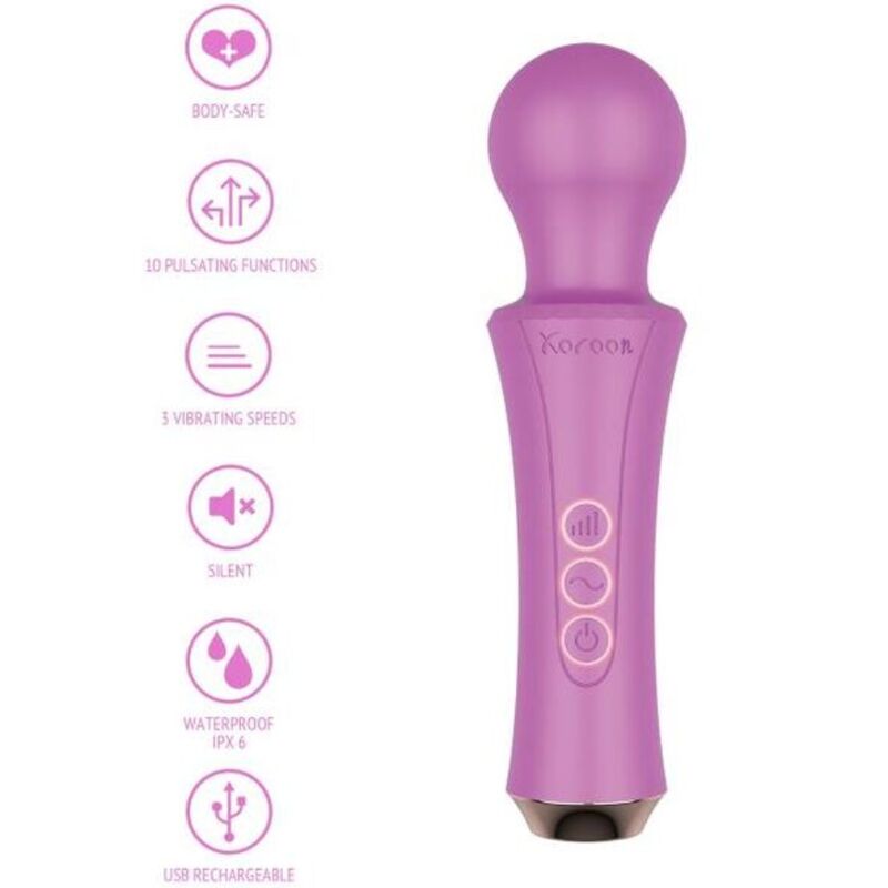 Vibratore Wand Xocoon Personal — 3 Velocità, 10 Modalità
