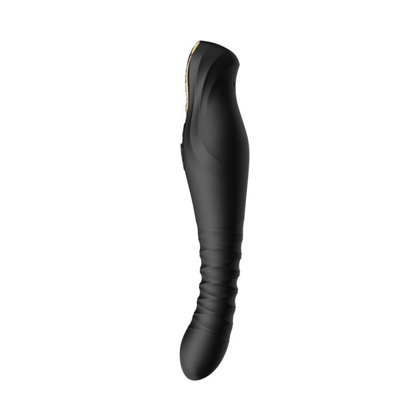 Vibratore Thrusting Zalo King — Silicone, Nero
