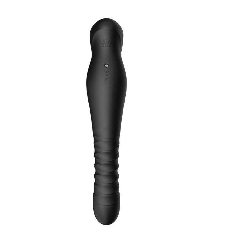 Vibratore Thrusting Zalo King — Silicone, Nero