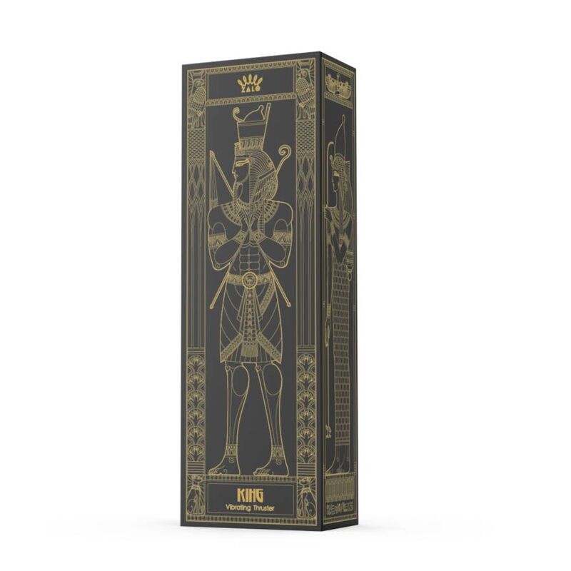 Vibratore Thrusting Zalo King — Silicone, Nero