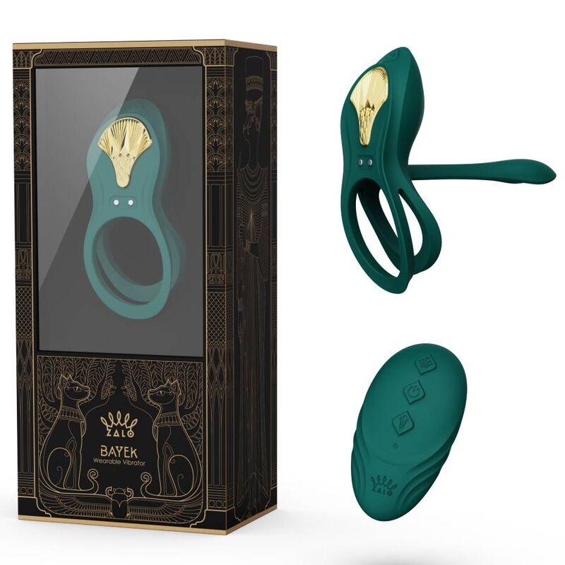Anello Fallico Vibrante Zalo Bayek — 8 Modalità, Verde