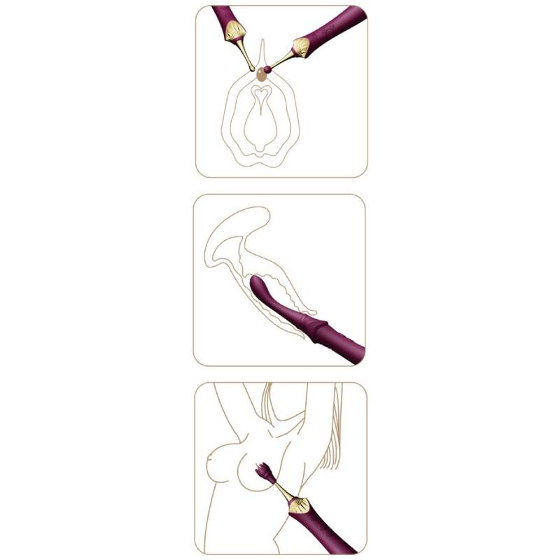 Vibratore Clitoride Zalo Bess 2 — con Riscaldamento, Nero