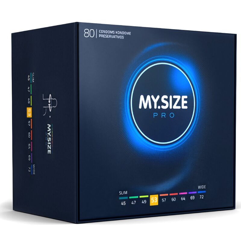Preservativi su Misura My Size Pro — 53 mm, 80 Unità