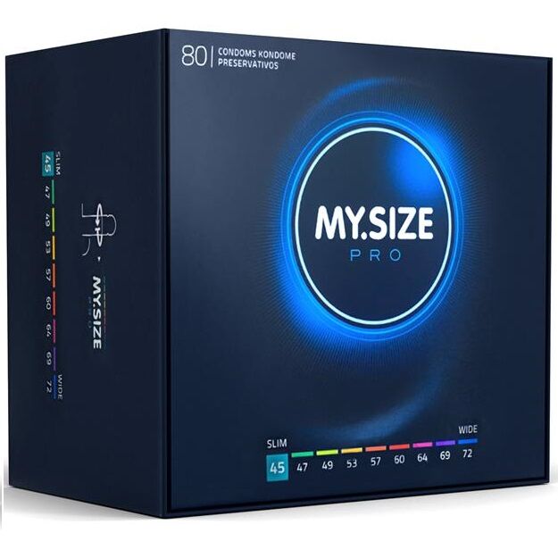 Preservativi Su Misura My Size Pro 45 mm — 80 Unità