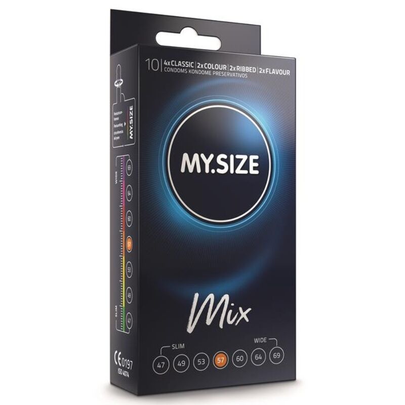 Preservativi Assortiti My Size Mix — 57 mm, 10 Unità