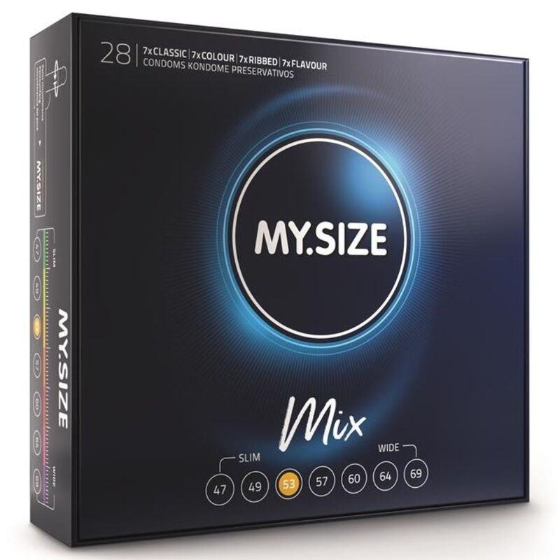 Preservativi Misti My Size Mix — 53 mm, 28 Unità