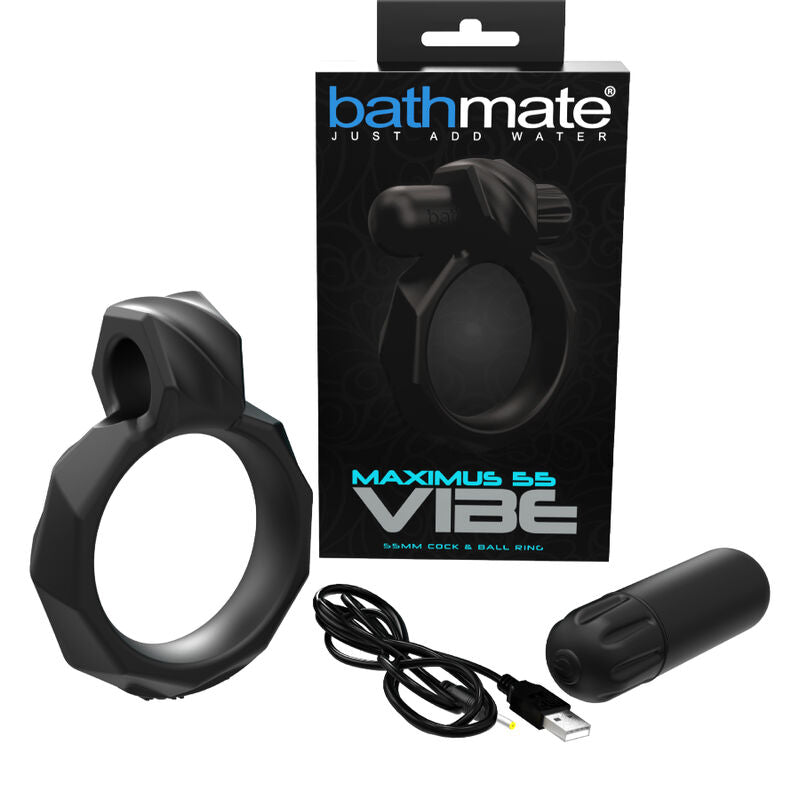 Anello Fallico Vibrante Bathmate Maximus Vibe — Silicone, 55 mm