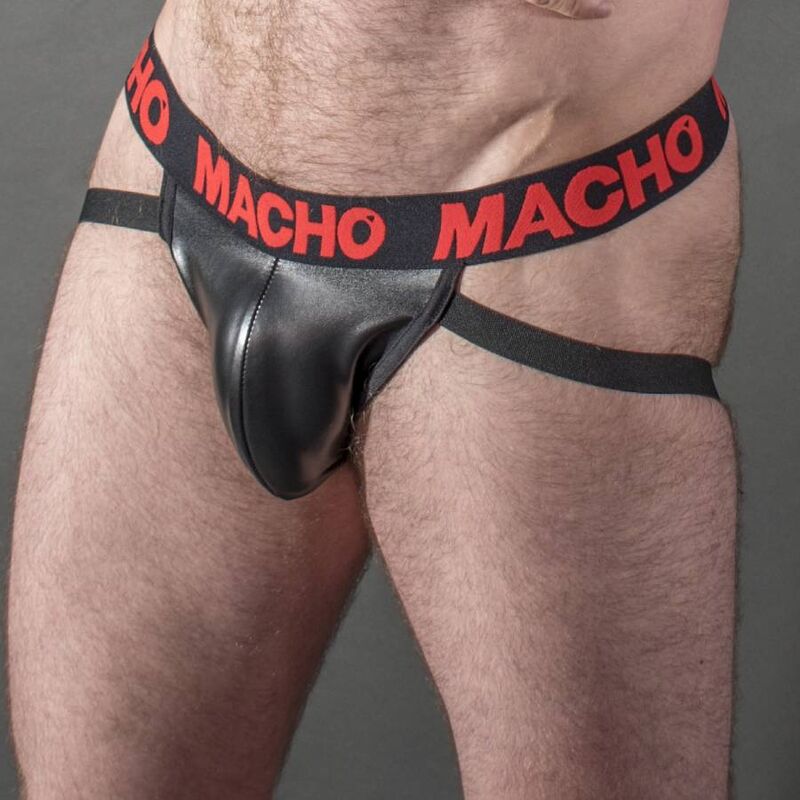 Jock Fetish in Similpelle Macho MX25RC — Rosso, Taglia M