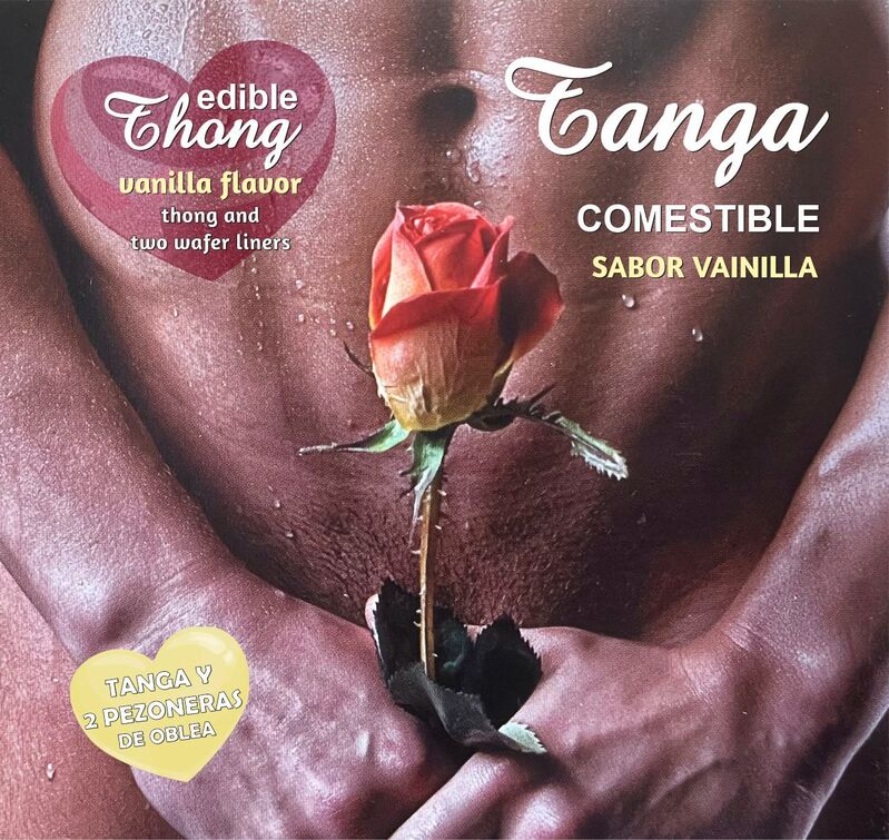 Perizoma Commestibile con Copricopezzoli Hotflowers — Vaniglia