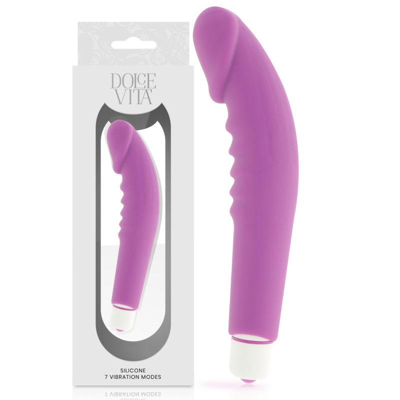 Vibratore Classico Dolce Vita Realistic Pleasure — Silicone, viola