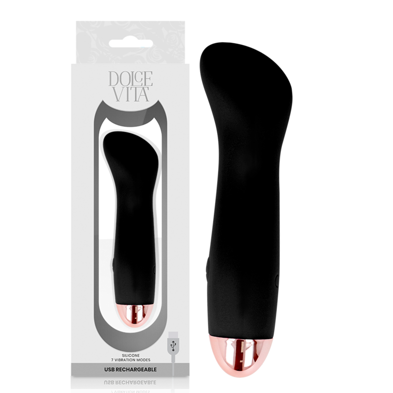 Vibratore Ricaricabile Dolce Vita One — 10 Velocità, Nero