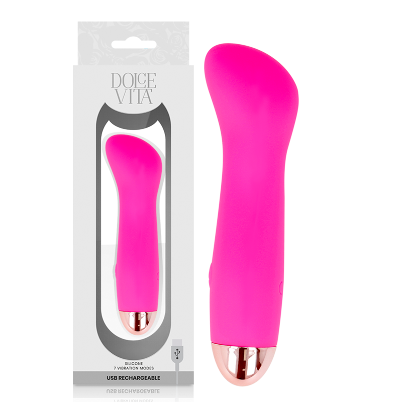 Vibratore Ricaricabile Dolce Vita One — 7 Velocità, Rosa