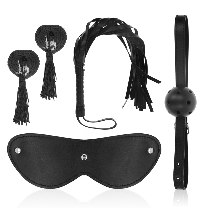 Kit Bondage per Coppie Ohmama Set 7 — Frusta, Maschera, Bavaglio