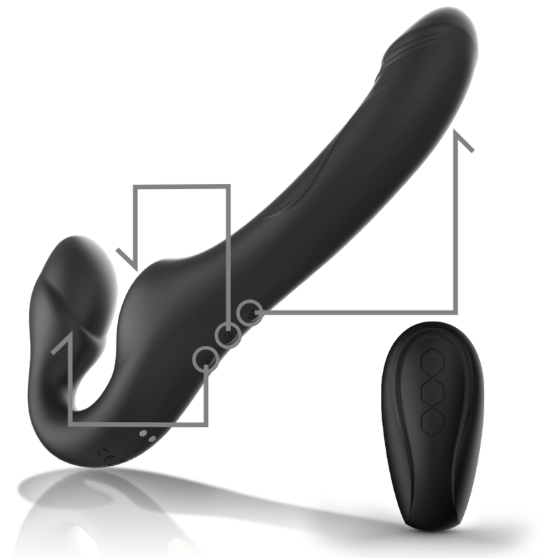 Imbracatura Strapless Vibrante Ibiza — Silicone, 3 Motori