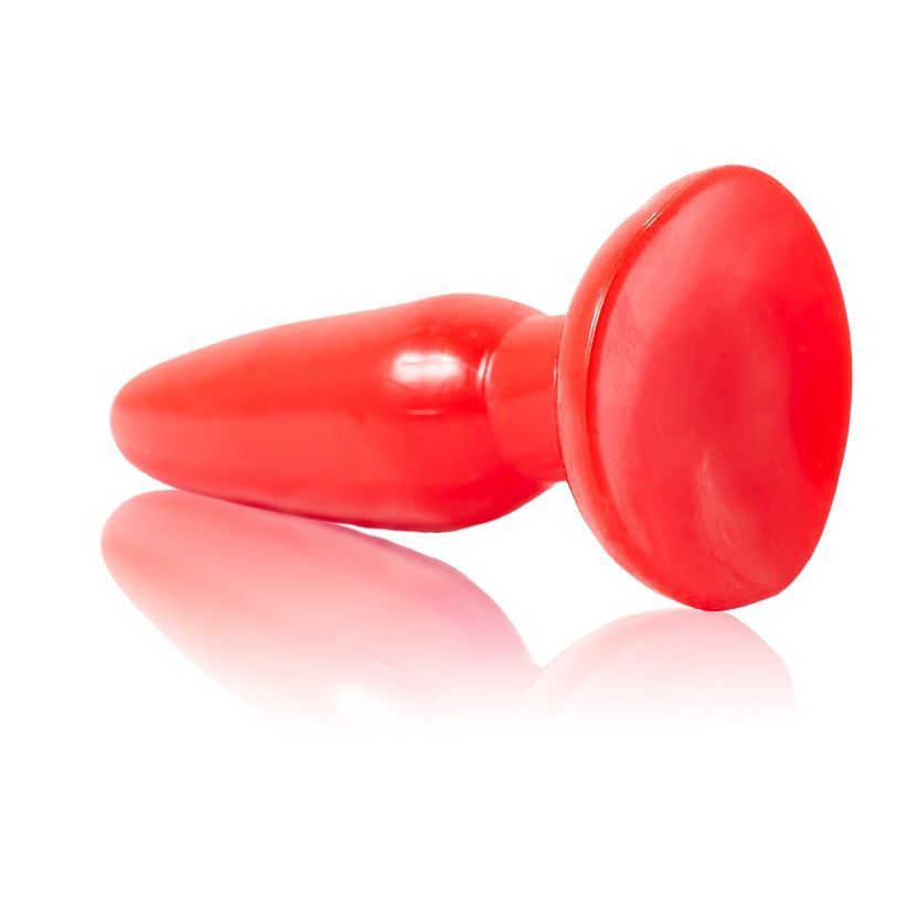 Plug Anale con Ventosa Baile — Gelatina 15 cm, Rosso