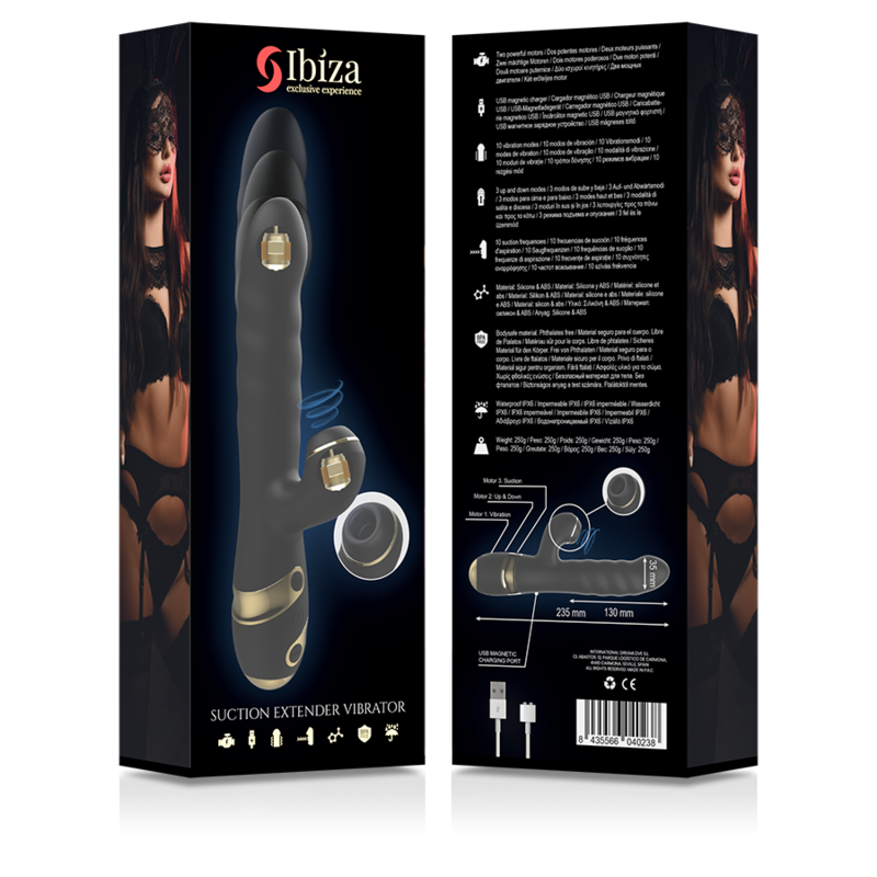 Vibratore Punto G e Clitoride Ibiza Suction Extender