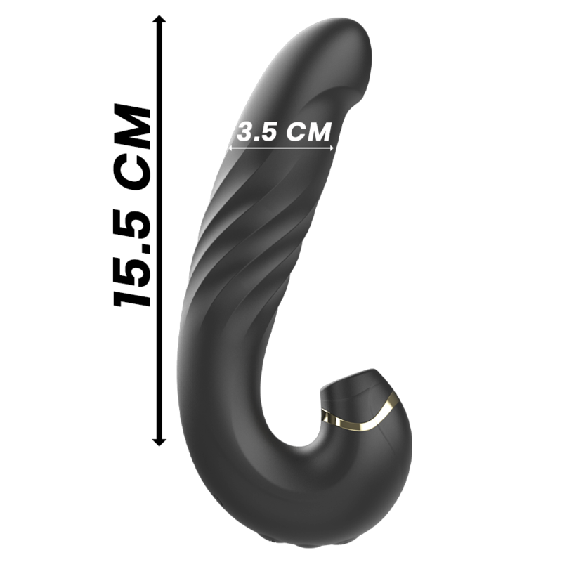 Vibratore Rabbit Succhia Clitoride Ibiza Up&Down — Silicone