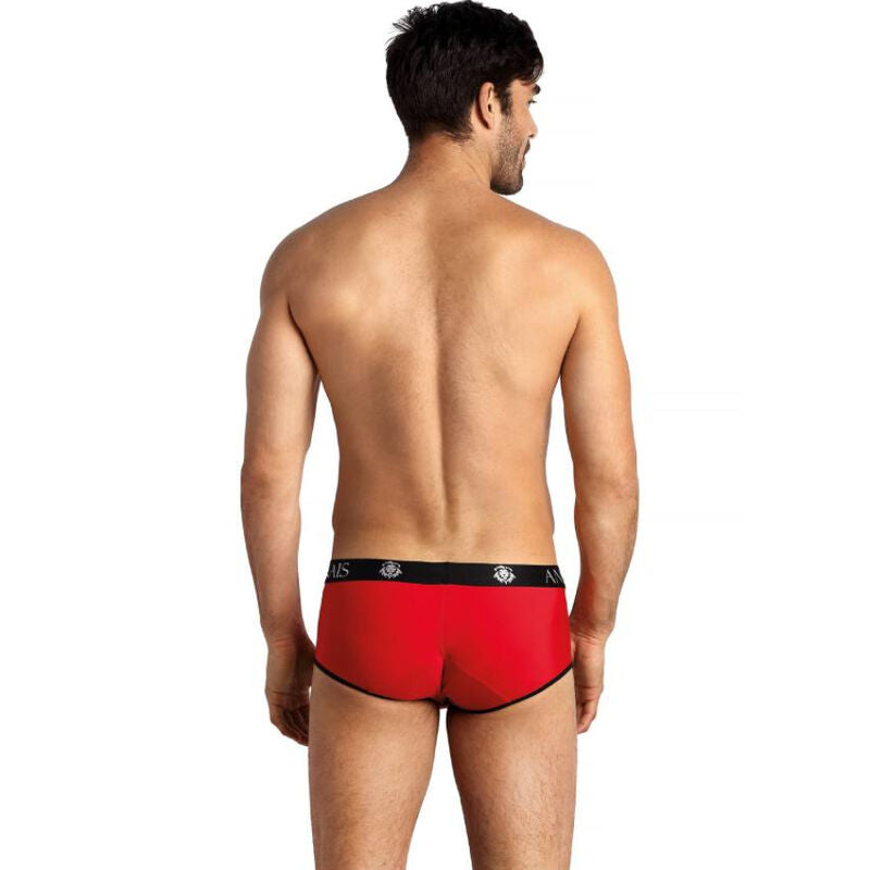Slip Microfibra Uomo Anais Men Soul — Rosso/Nero, Taglia S