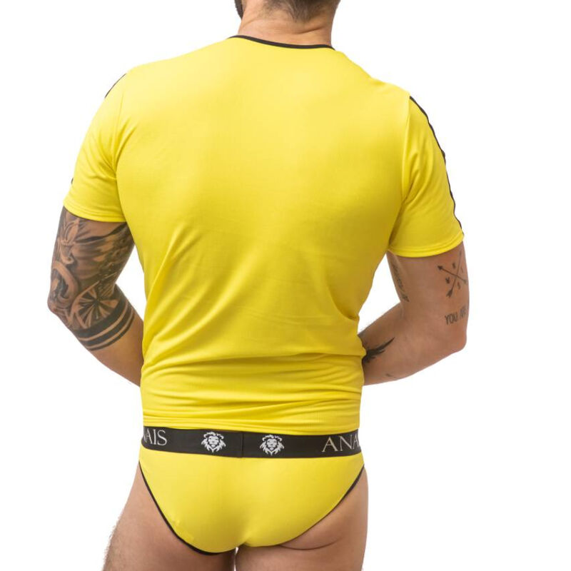 T-Shirt Sexy Uomo Anais Men Tokio — Poliammide, Giallo