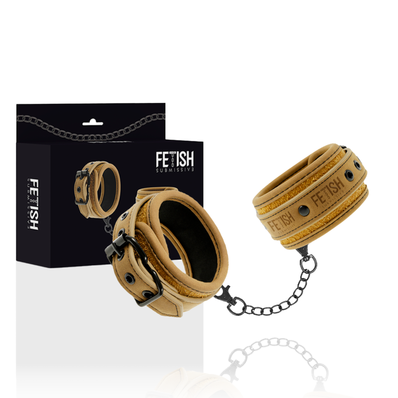 Manette BDSM in Pelle Vegana Fetish Submissive Origin — Neoprene