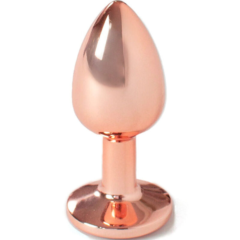 Plug Anale in Metallo Secretplay — Taglia S, Oro Rosa 7 cm